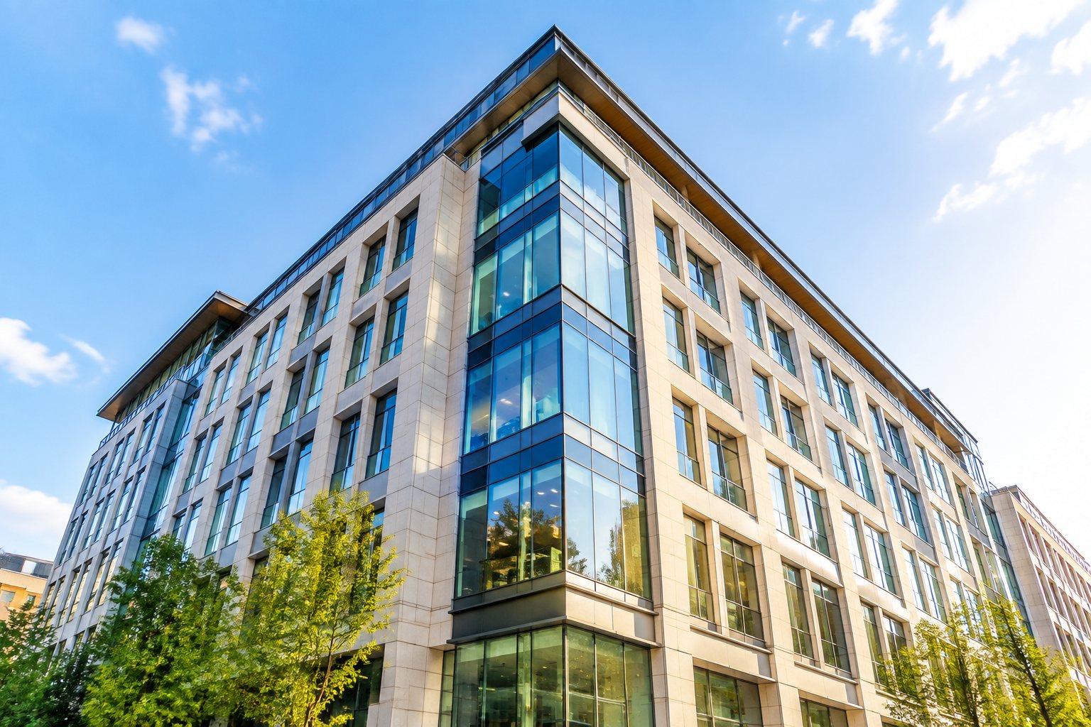 Modern office building in daylight